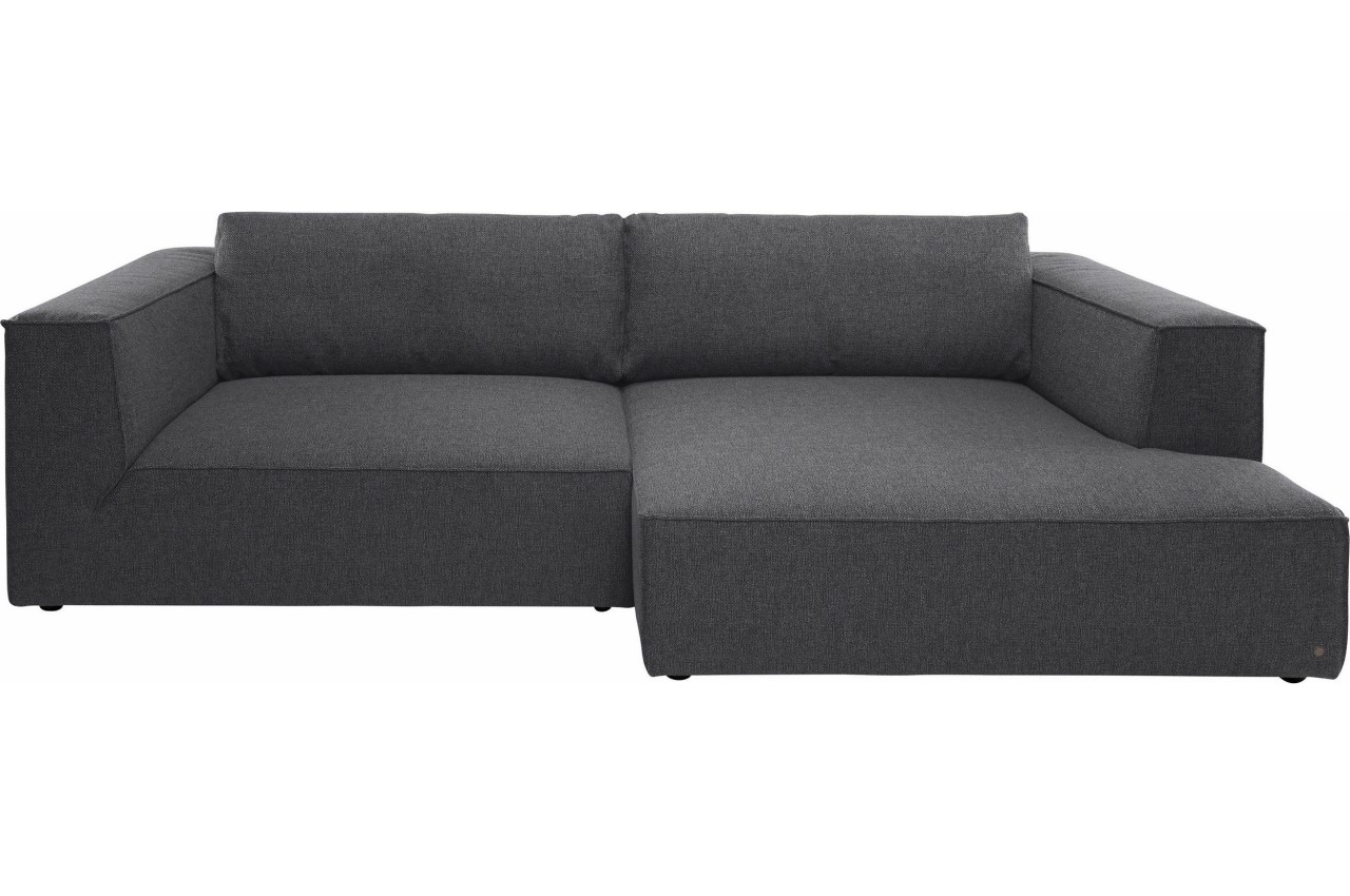 Tom Tailor Ecksofa Big Cube Style rechts Anthrazit Sofas zum halben