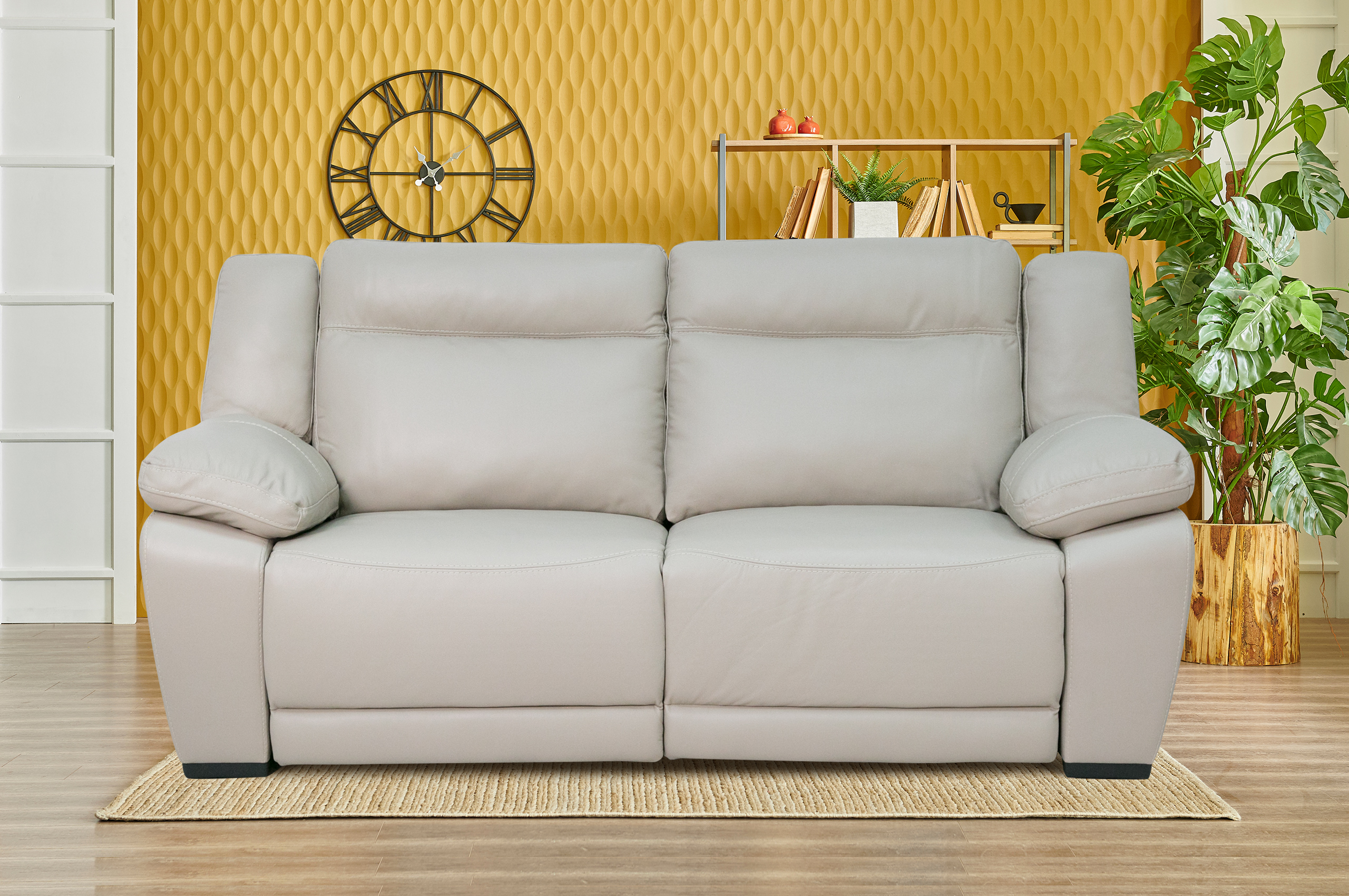 HTL International 2er-Sofa 2669 - mit Relax - Weiss ...