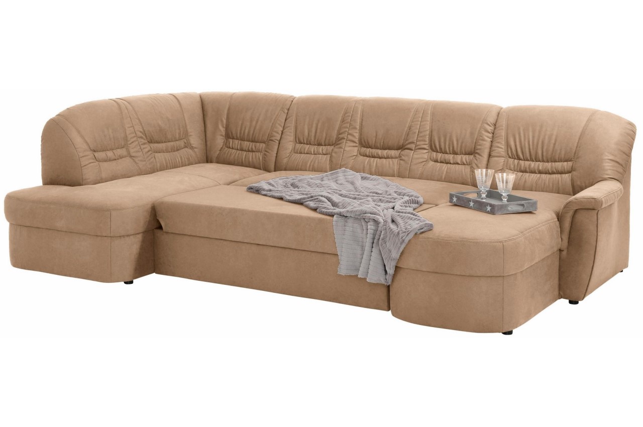 Wohnlandschaft Papenburg rechts - Beige mit Federkern ...