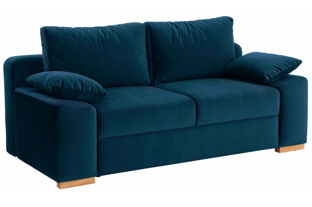 Castello 3erSofa Campino de luxe mit Schlaffunktion Blau Sofas