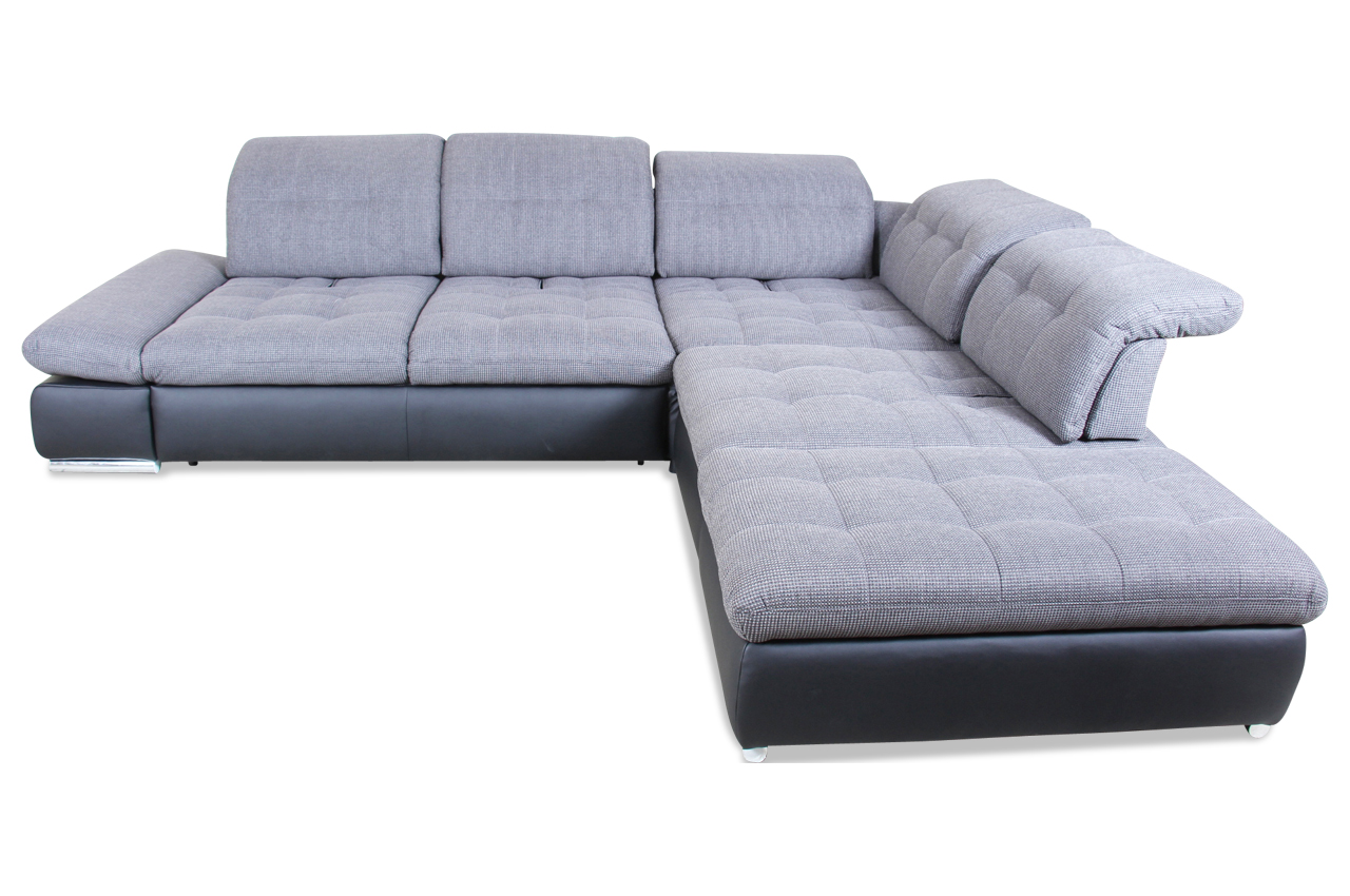 Poco Rundecke 3erEcke2er Sanfino inkl. BETT Stoff Sofa Couch