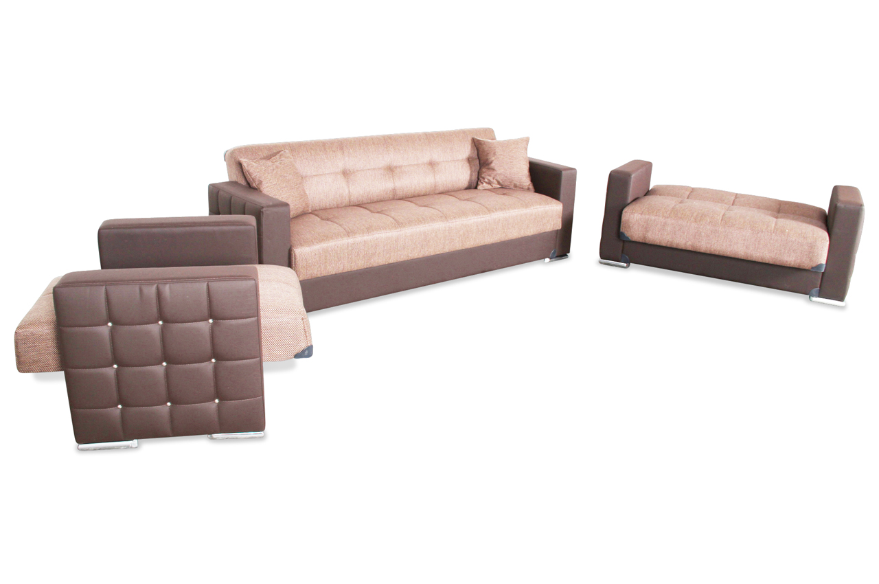 Bader Garnitur 3 2 1 Borina Mit Relax Und Schlaffunktion Braun Bader Garnitur 3 2 1 Borina Mit Relax Und Schlaffunktion Braun