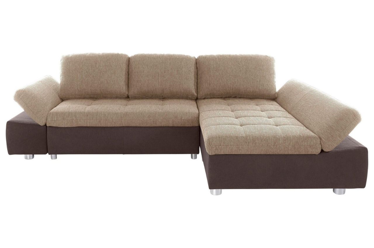 Sofa L-Form rechts - mit Schlaffunktion - Beige | Sofas ...