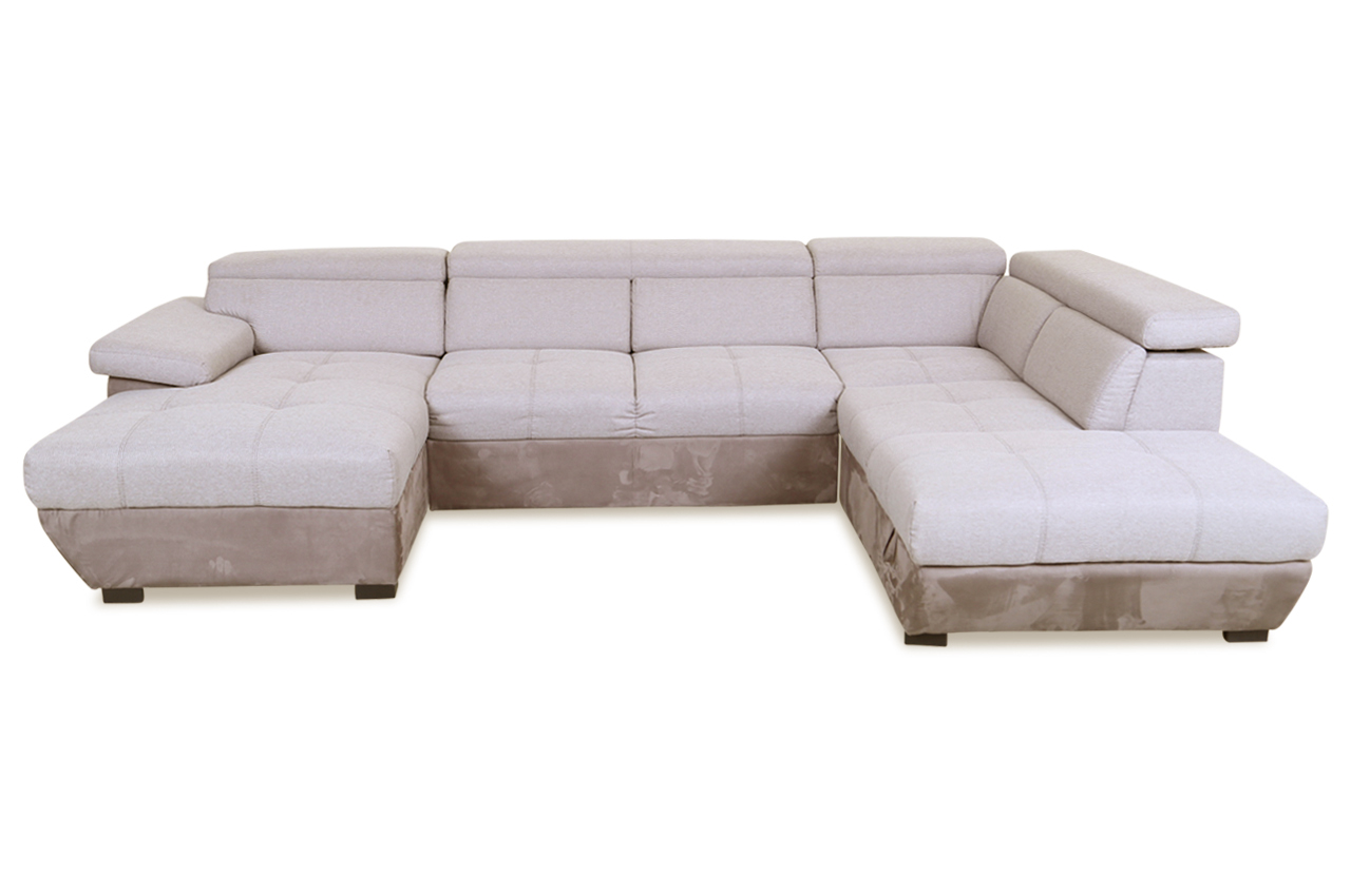 Cotta Wohnlandschaft Speedway Grau Sofas zum halben Preis