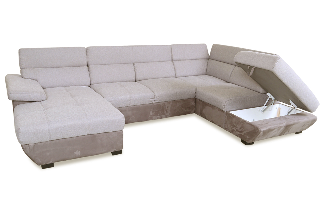Cotta Wohnlandschaft Speedway Grau Sofas zum halben Preis