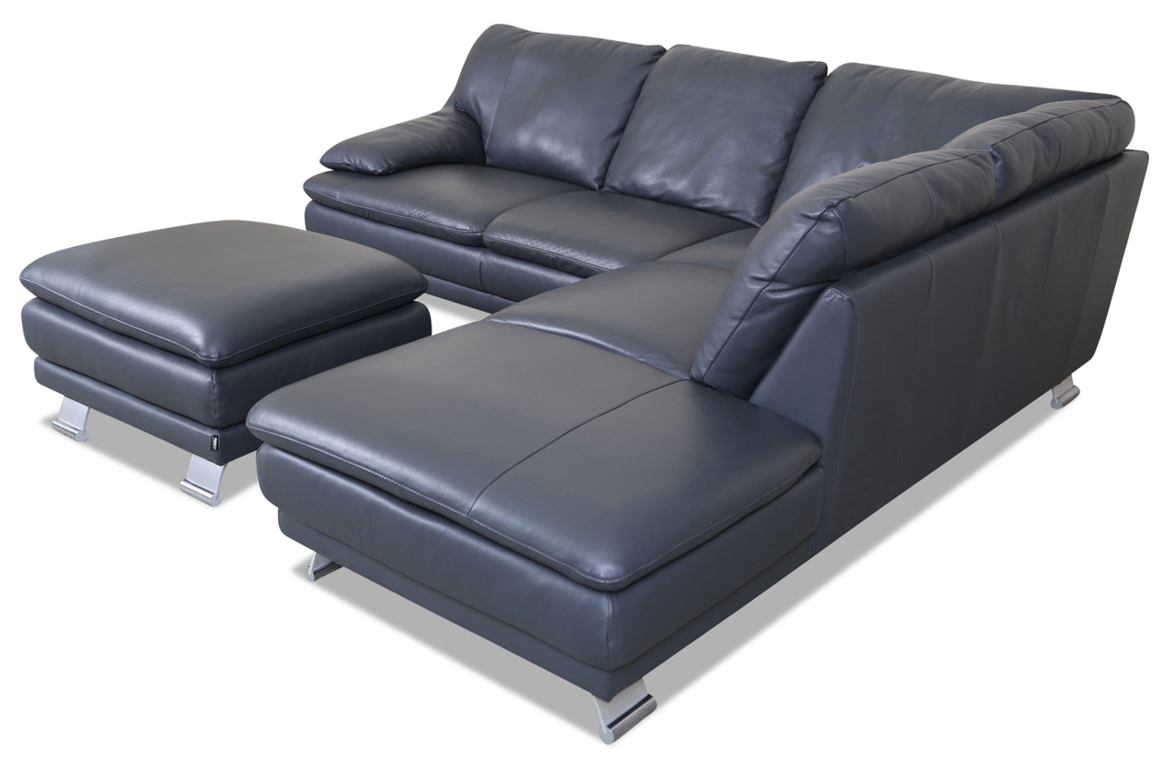 Editions Leder Ecksofa XL U118 mit Hocker Anthrazit mit -> Ecksofa Leder Anthrazit Editions Leder Ecksofa XL U118 mit Hocker Anthrazit mit -> Ecksofa Leder Anthrazit