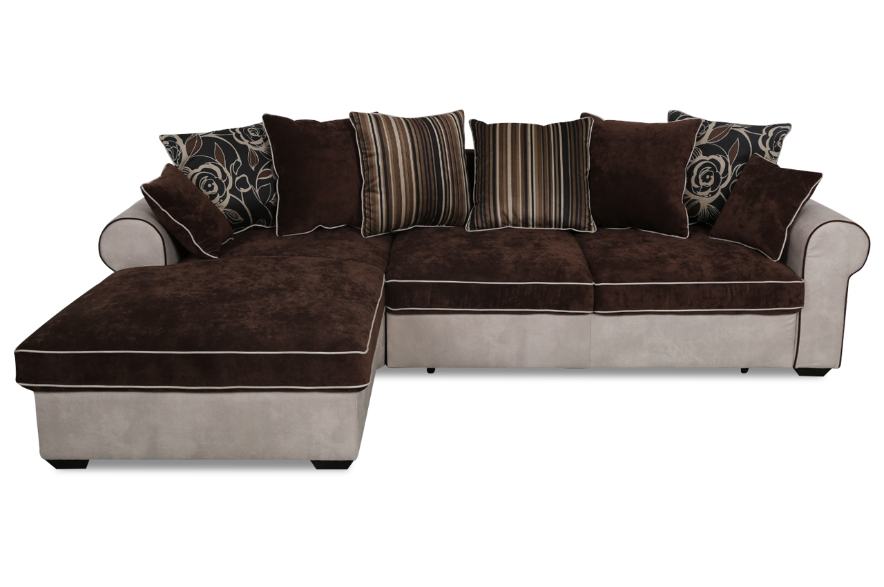 BlackRedWhite Ecksofa Canyon mit Schlaffunktion Braun -> Ecksofa Mit Schlaffunktion Braun BlackRedWhite Ecksofa Canyon mit Schlaffunktion Braun -> Ecksofa Mit Schlaffunktion Braun