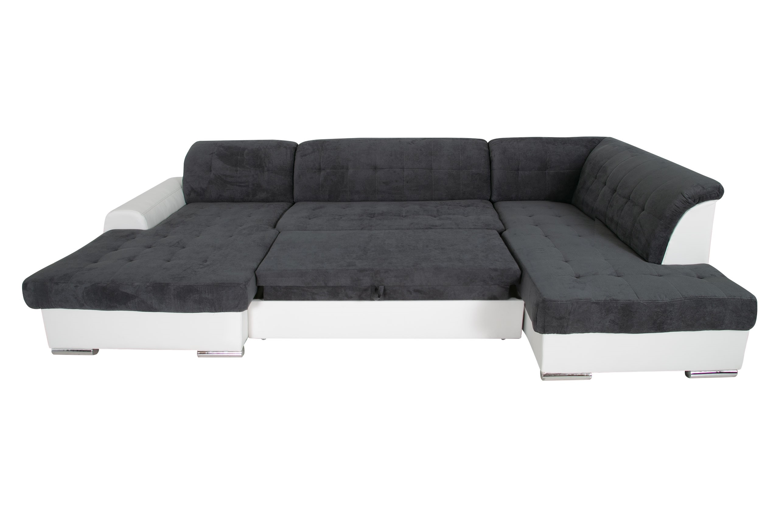 Wohnlandschaft Ricardo rechts - mit Schlaffunktion - Schokobraun