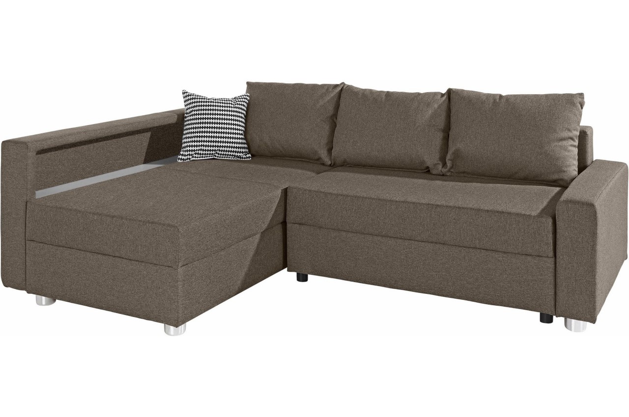 Collection AB Ecksofa Relax links - mit Schlaffunktion - Cappuccino