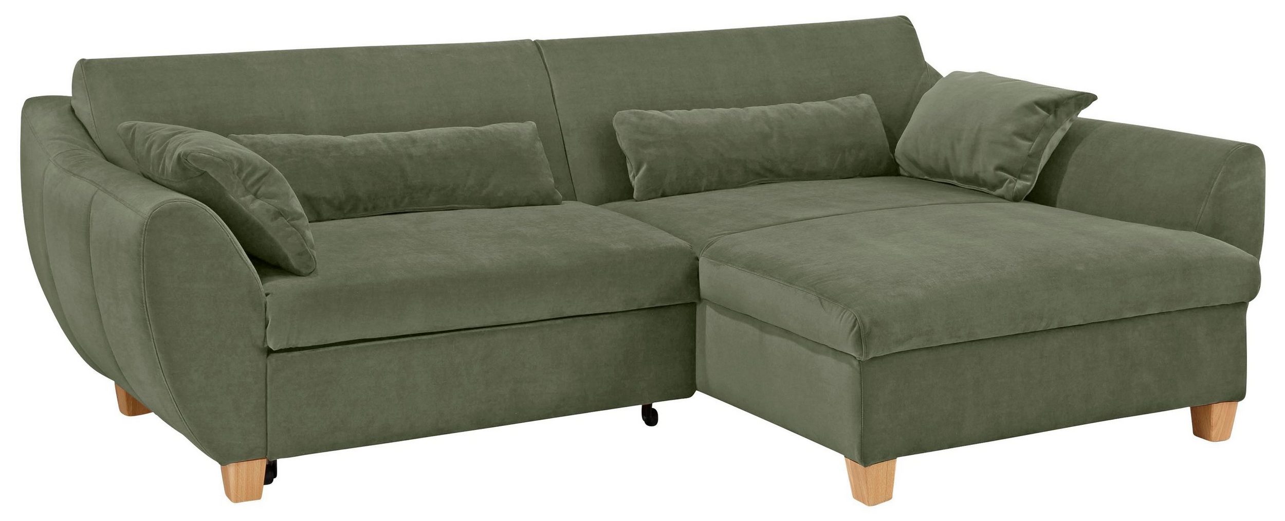 Ecksofa Becca rechts Gruen Sofas zum halben Preis
