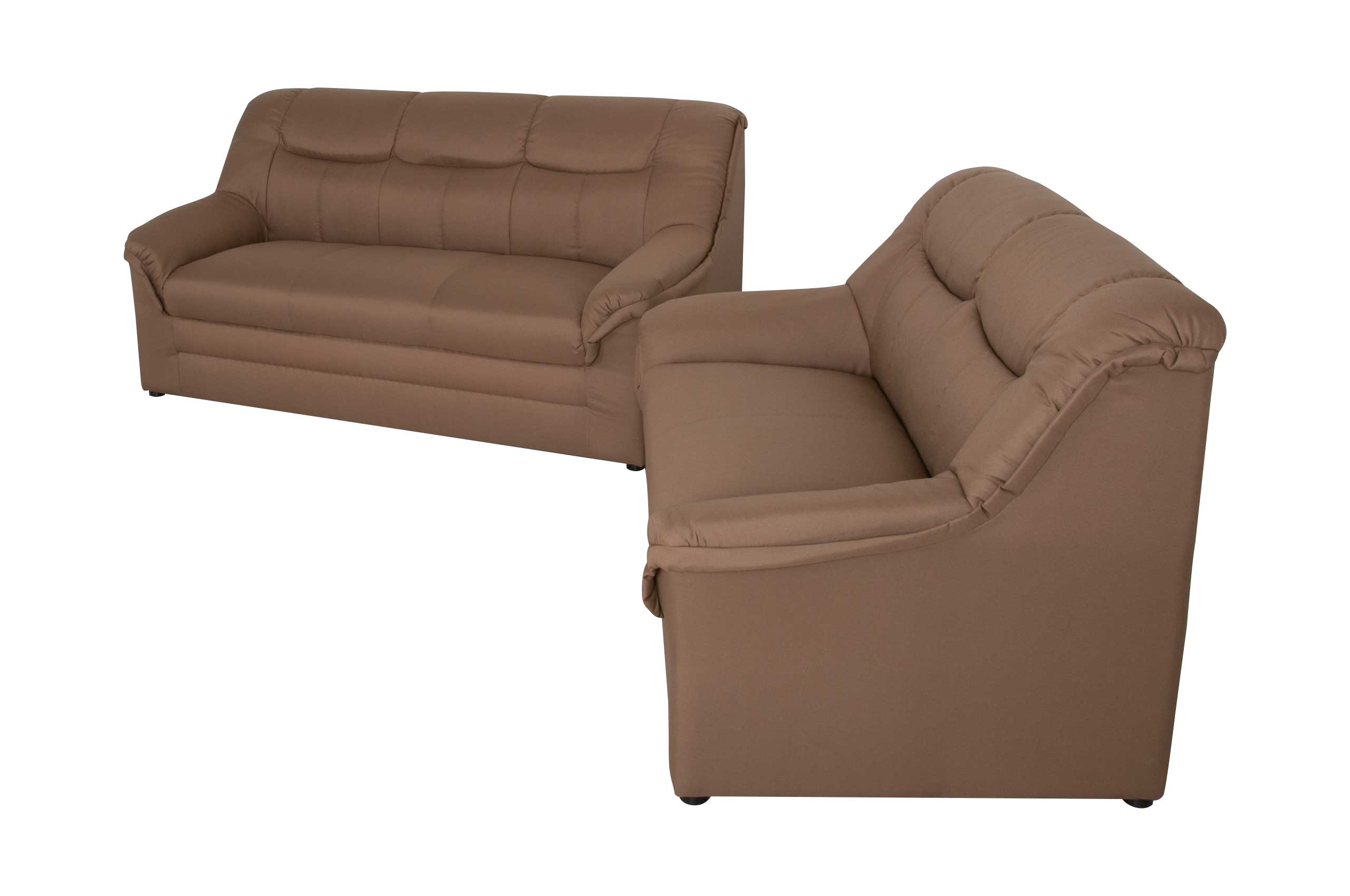 Garnitur 3-2 Figo - Braun mit Federkern | Sofas zum halben Preis