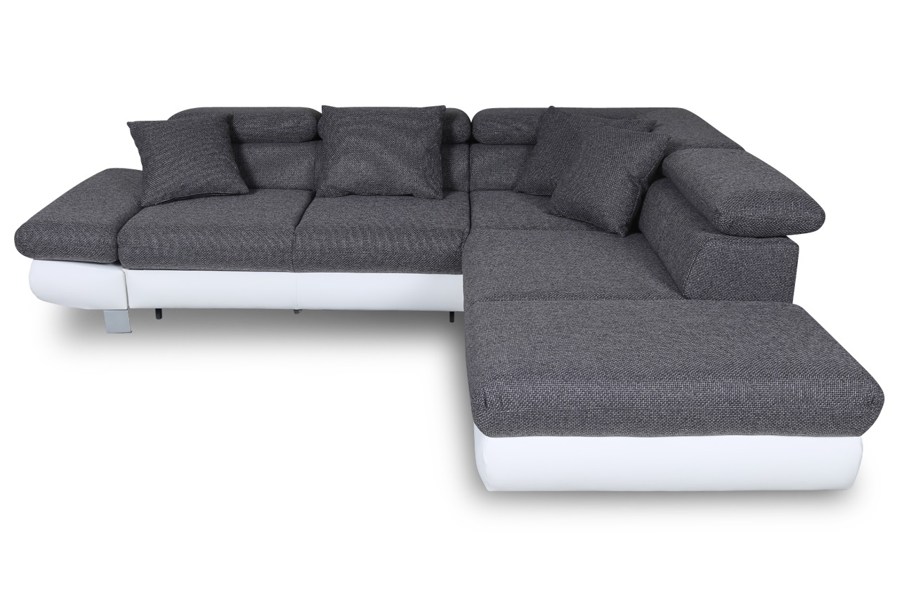 PL Sofa LForm SunP rechts mit Schlaffunktion Anthrazit Sofas