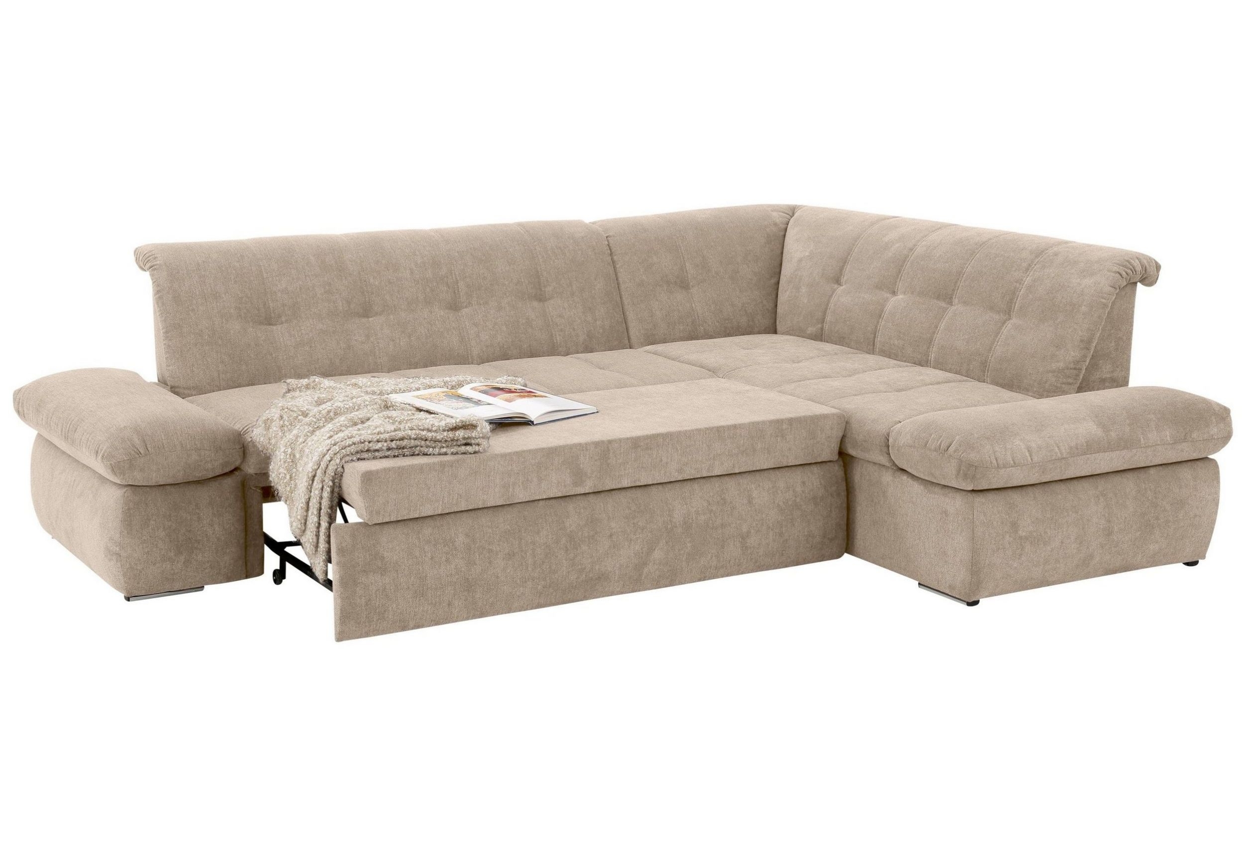 Sofa LForm Belle mit Schlaffunktion Beige Sofas zum halben Preis