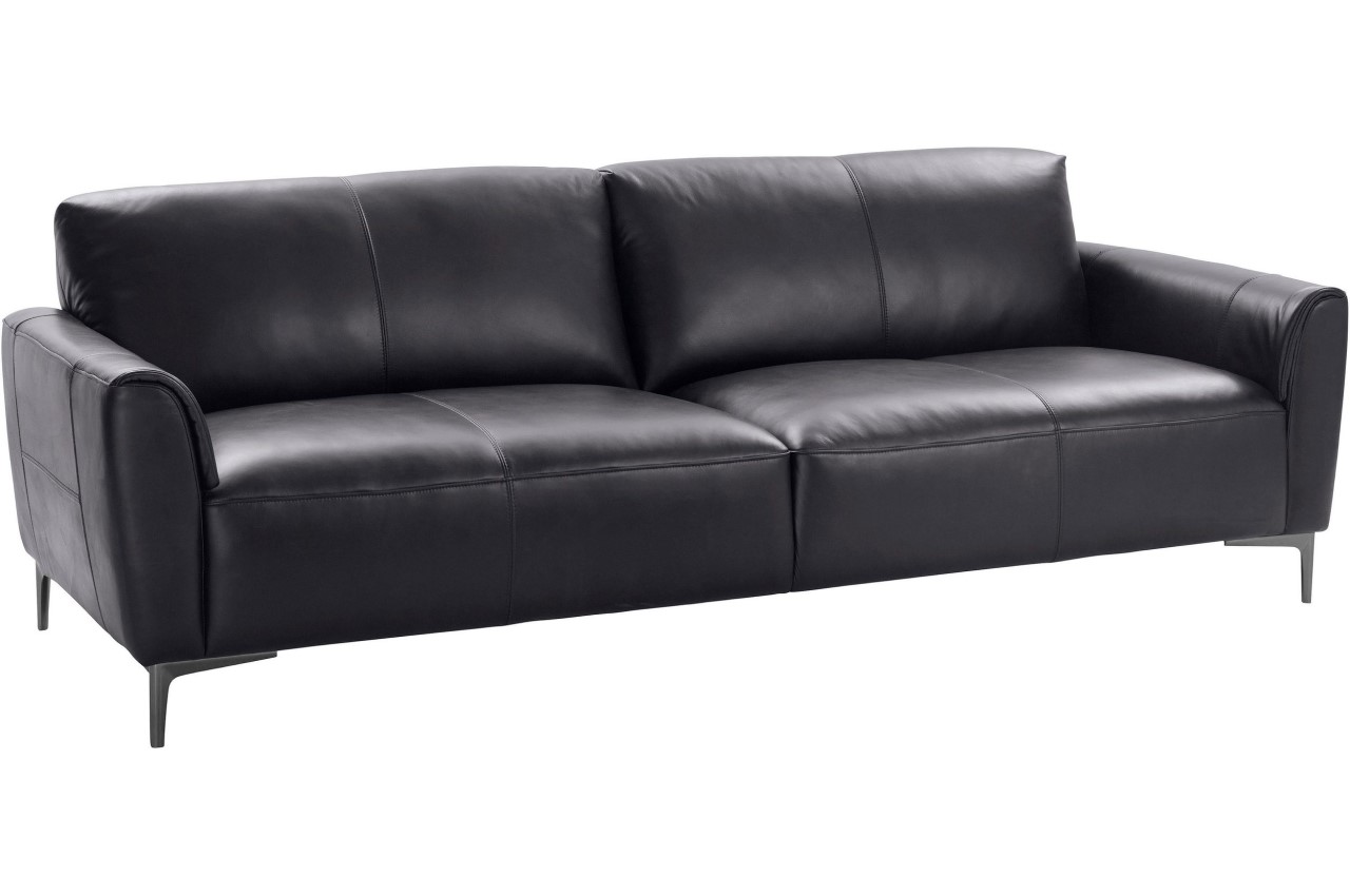 Calia Italia Leder 3er Sofa Akron Schwarz Sofas Zum Halben Preis