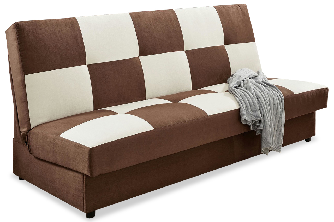 3er-Sofa Klick-Klack - mit Schlaffunktion - Braun | Sofas ...