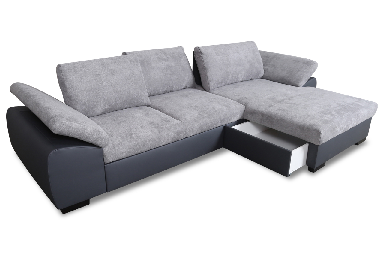 Sofa L Form Dover Rechts Mit Schlaffunktion Anthrazit Sofas