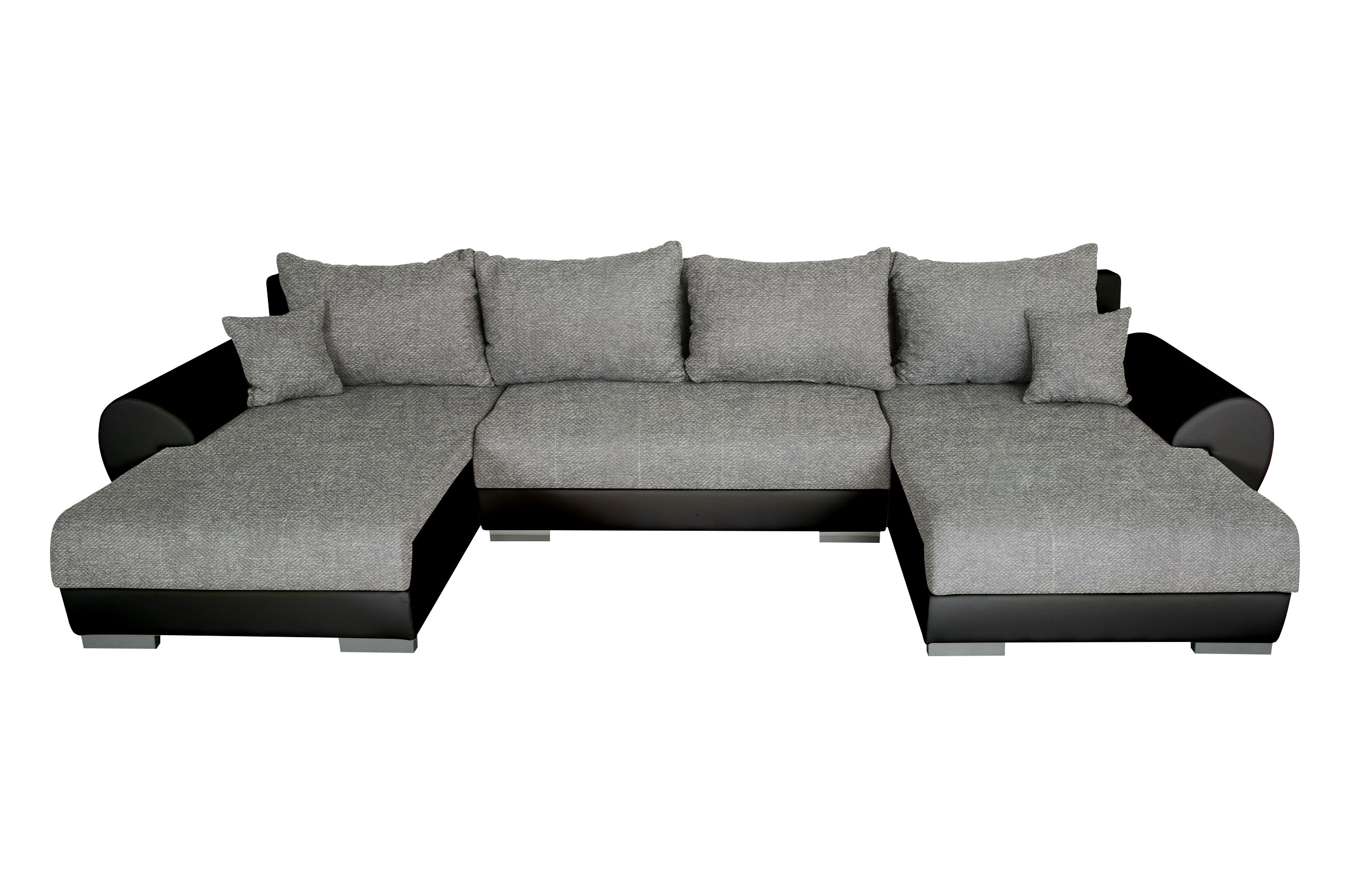 Wohnlandschaft Trendy mit Schlaffunktion Grau Sofas zum halben Preis