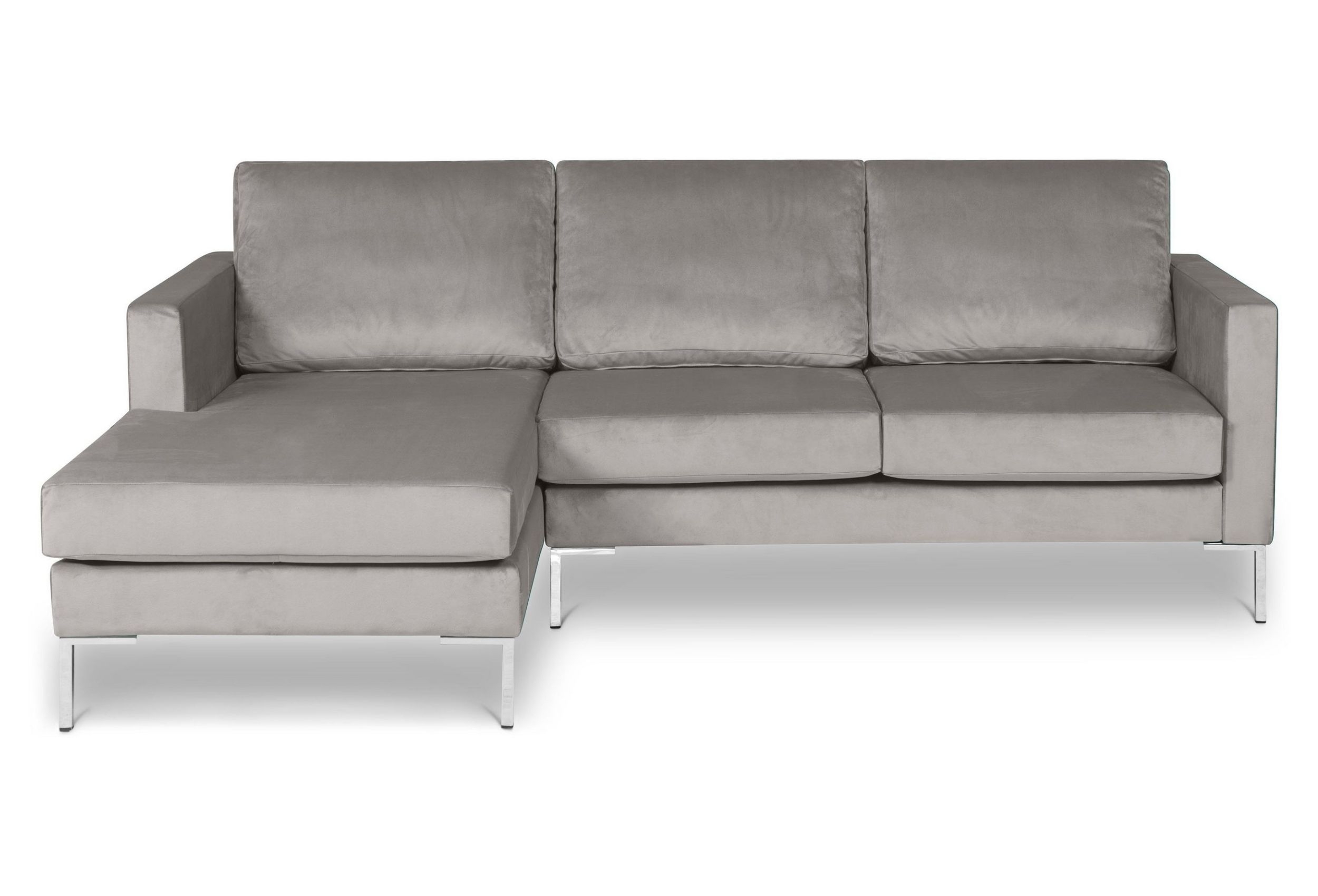 Stolmar Eckcouch Gepade - Silber | Sofas zum halben Preis