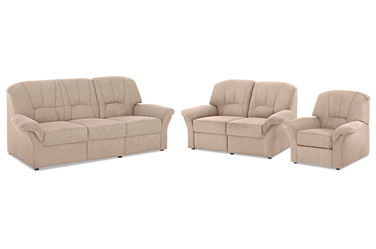 Garnitur 321 Wesley mit Relax Anthrazit Sofas zum halben Preis