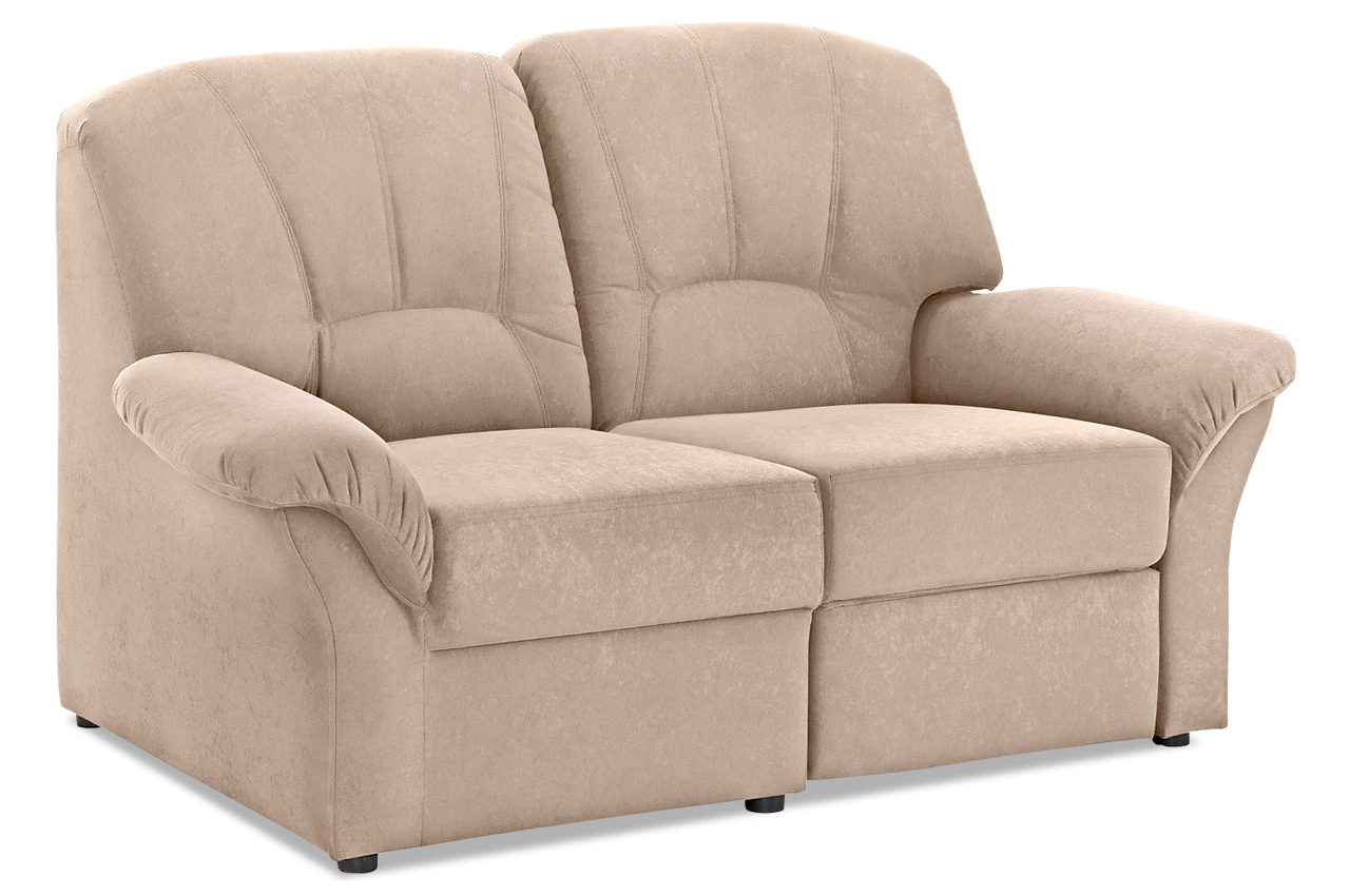 2erSofa Wesley mit Relax Creme mit Federkern Sofas zum halben Preis
