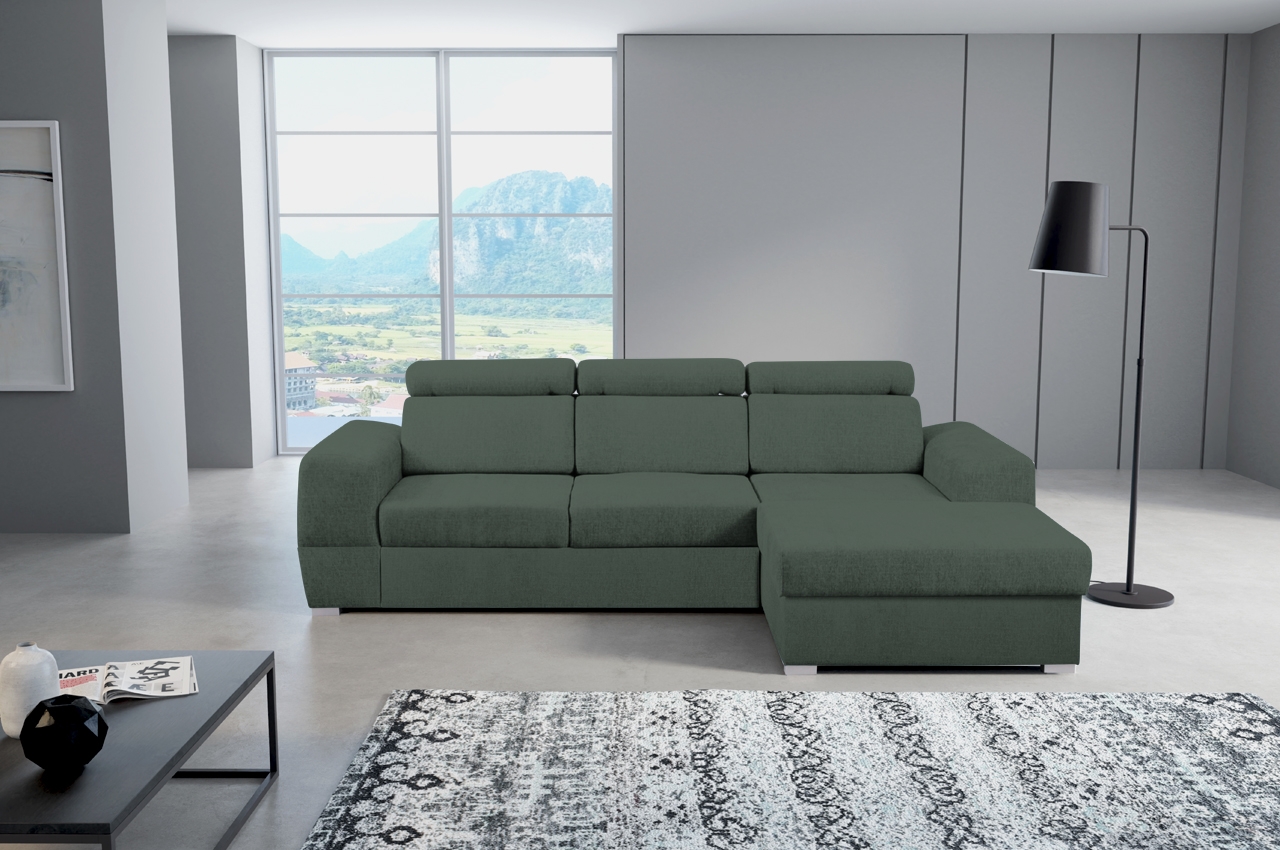 Ecksofa Matrix mini Graugrün Sofas zum halben Preis