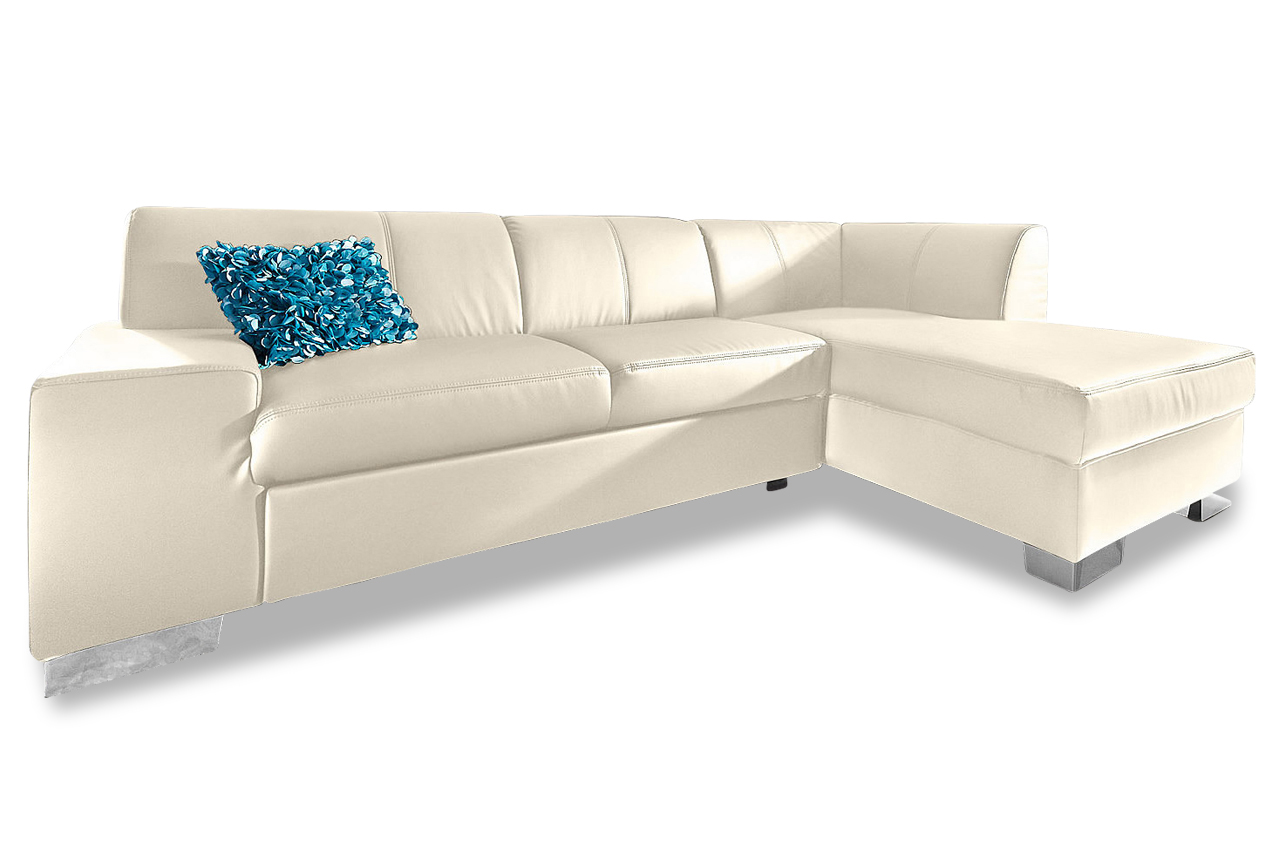 Leder Ecksofa XL Star Weiss Sofas zum halben Preis