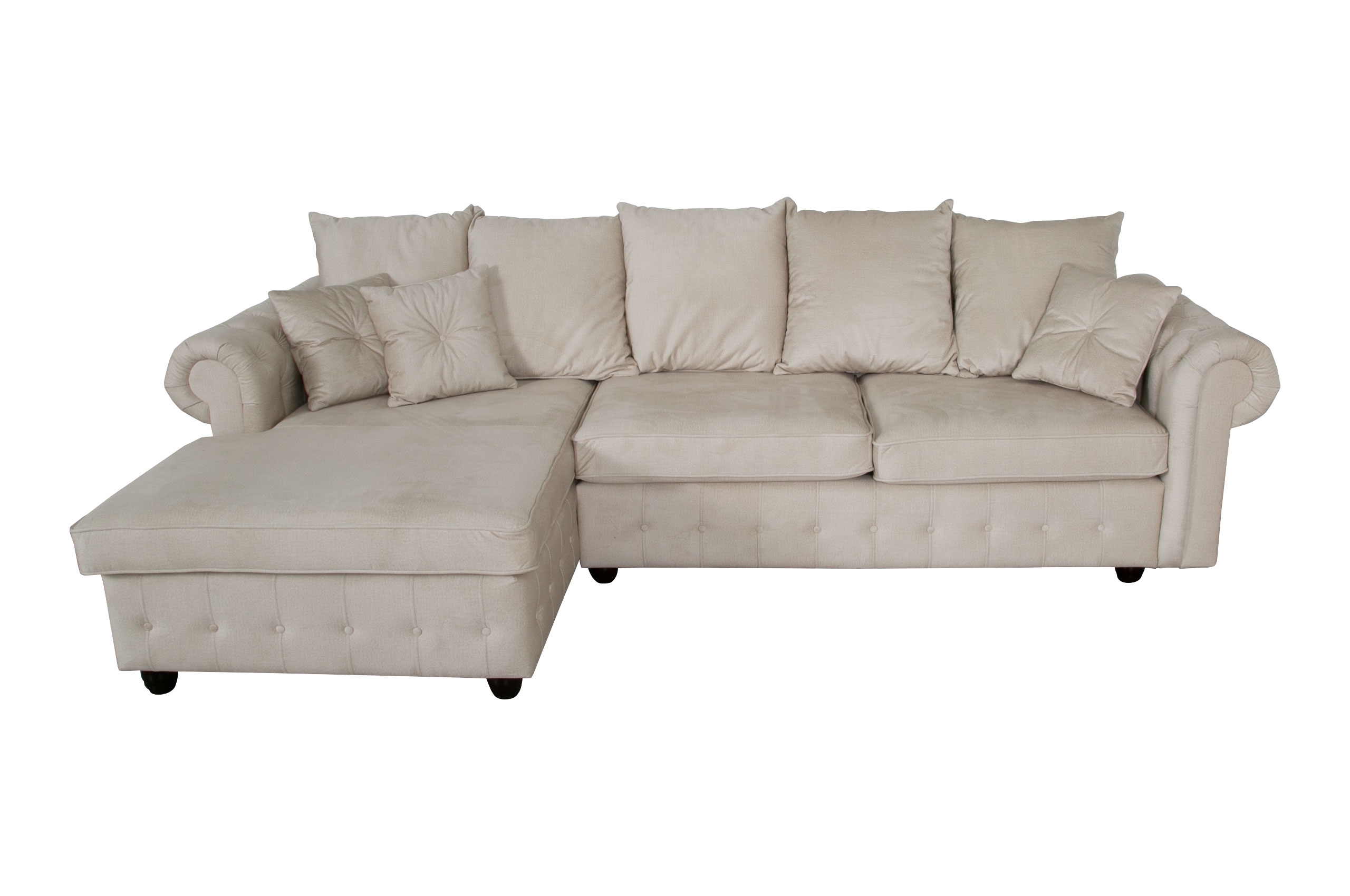 Sofa LForm Leicester links Champanger Sofas zum halben Preis