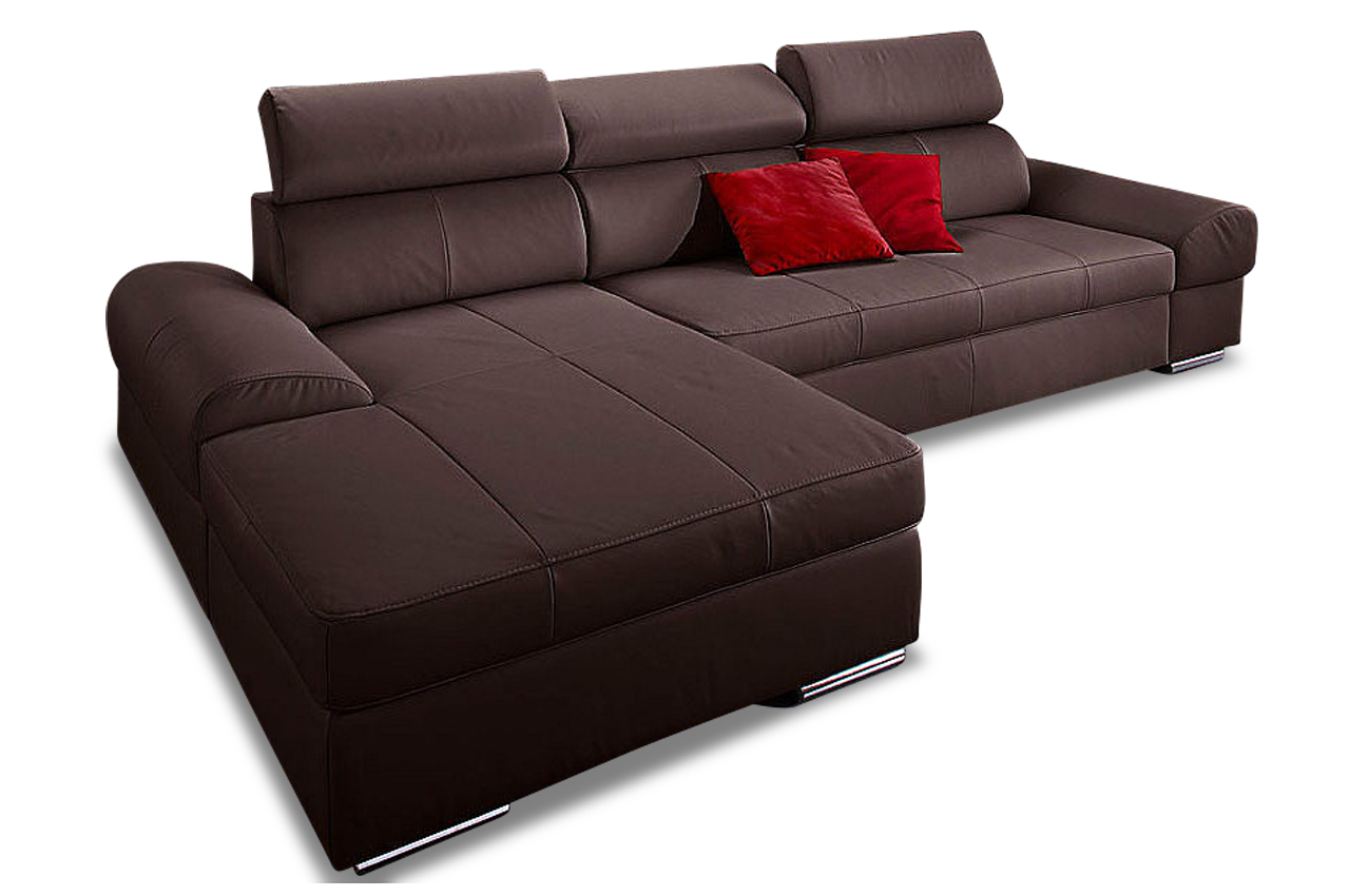 Leder Ecksofa Broadway mit Schlaffunktion Braun # Ecksofa Mit Schlaffunktion Leder Leder Ecksofa Broadway mit Schlaffunktion Braun # Ecksofa Mit Schlaffunktion Leder