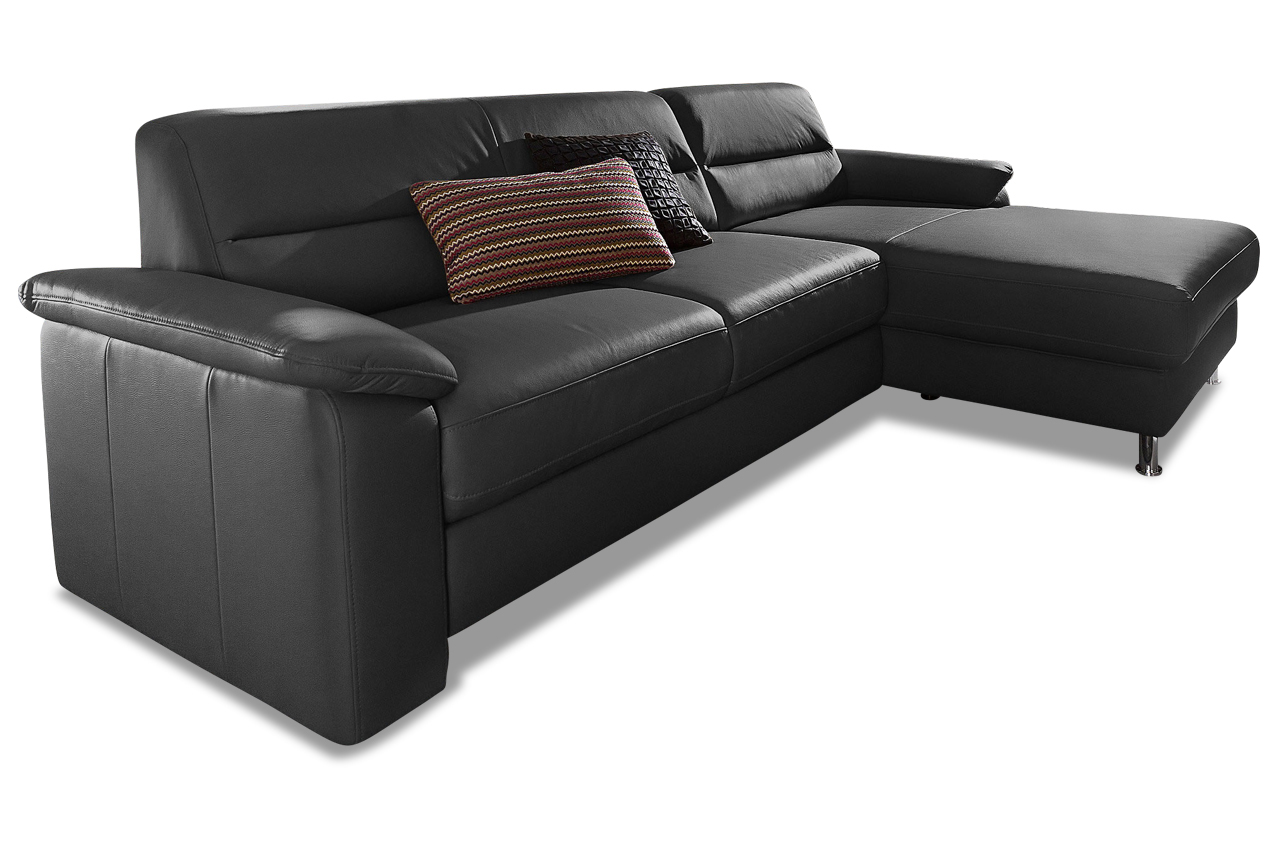 Leder Wohnlandschaft Schwarz Sofas zum halben Preis
