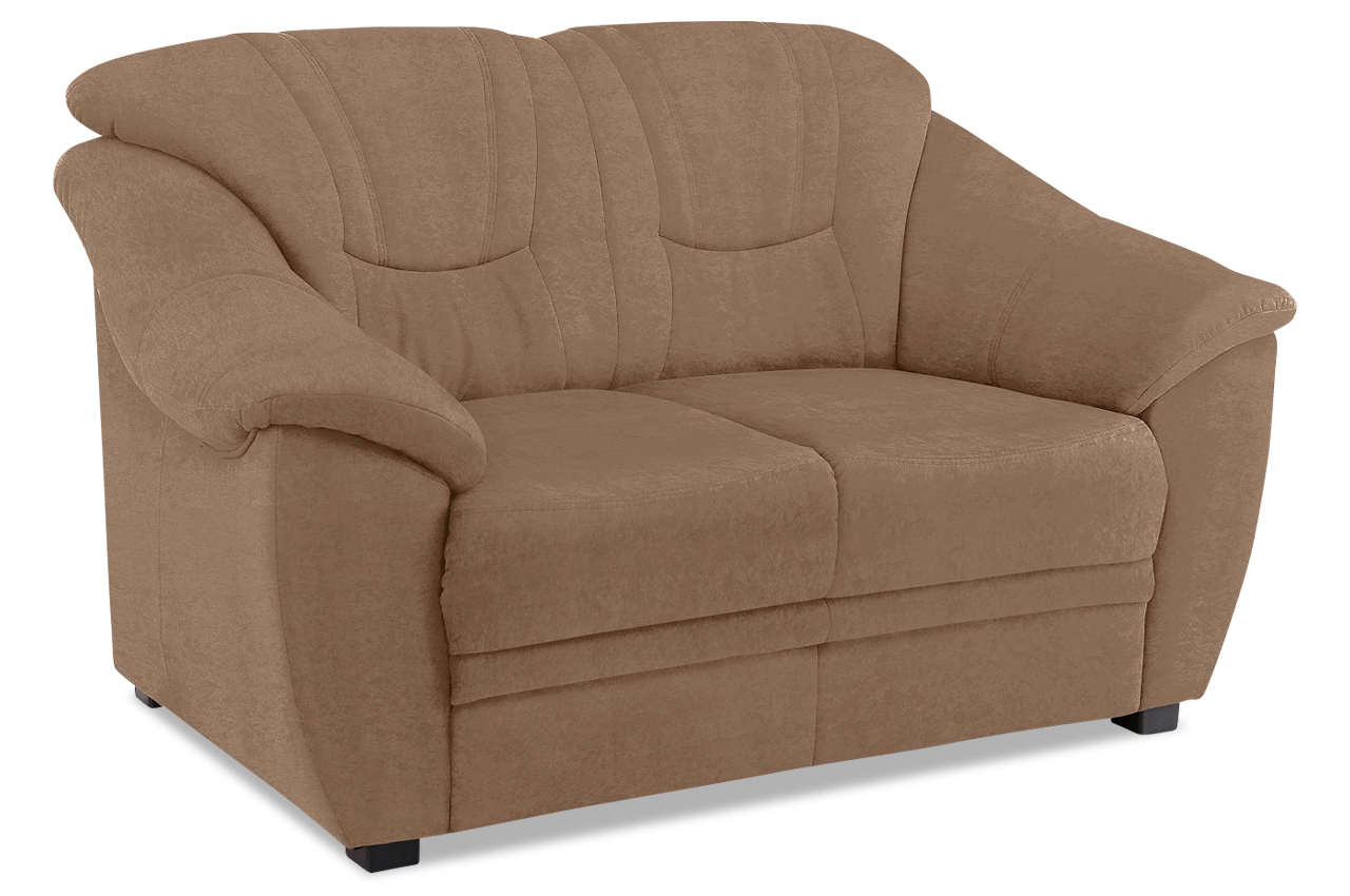 2er-Sofa - Braun mit Federkern | Sofas zum halben Preis