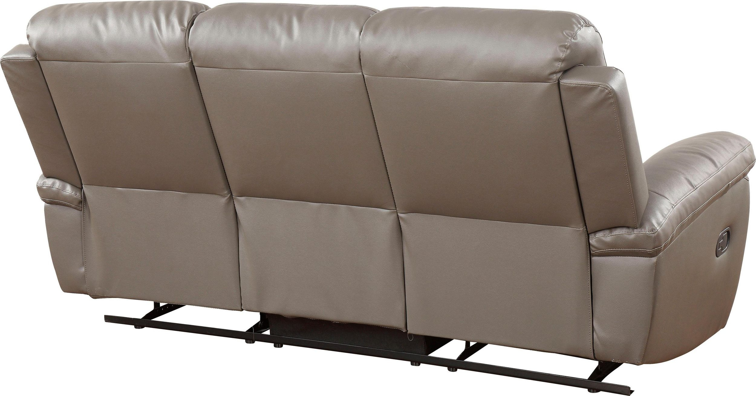 Leder 3er-Sofa Lion - Anthrazit | Sofas zum halben Preis
