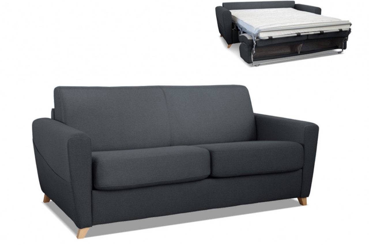 3er Sofa Express Mit Schlaffunktion Grau Sofas Zum Halben Preis