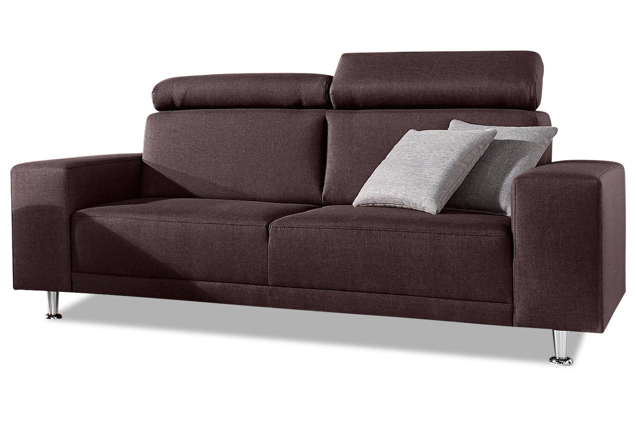 SOFA team 2erSofa 174 Braun Sofas zum halben Preis
