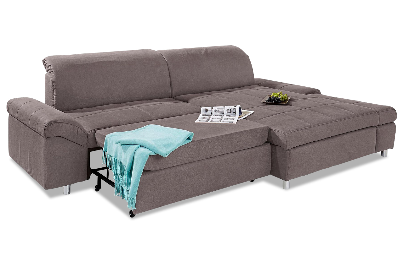 Ecksofa Mika mit Sitzverstellung und Schlaffunktion -> Ecksofa Mit Schlaffunktion Braun Ecksofa Mika mit Sitzverstellung und Schlaffunktion -> Ecksofa Mit Schlaffunktion Braun