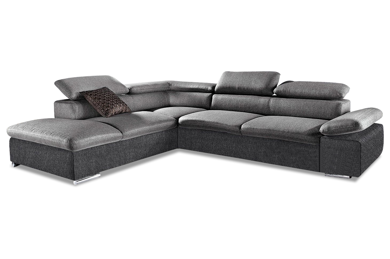 Ecksofa XL Alcudia Schwarz Sofas zum halben Preis