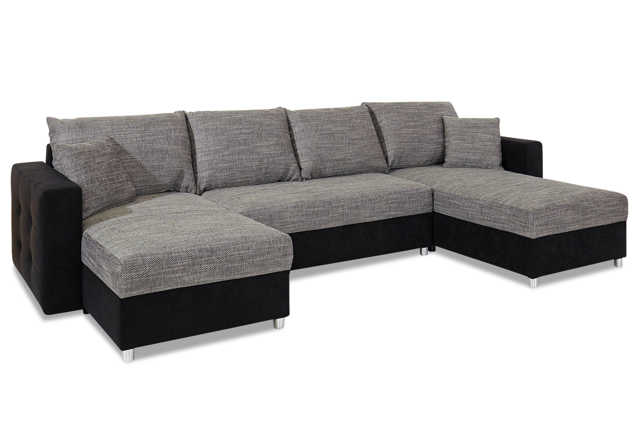 Wohnlandschaft - mit Schlaffunktion - Anthrazit | Sofas ...