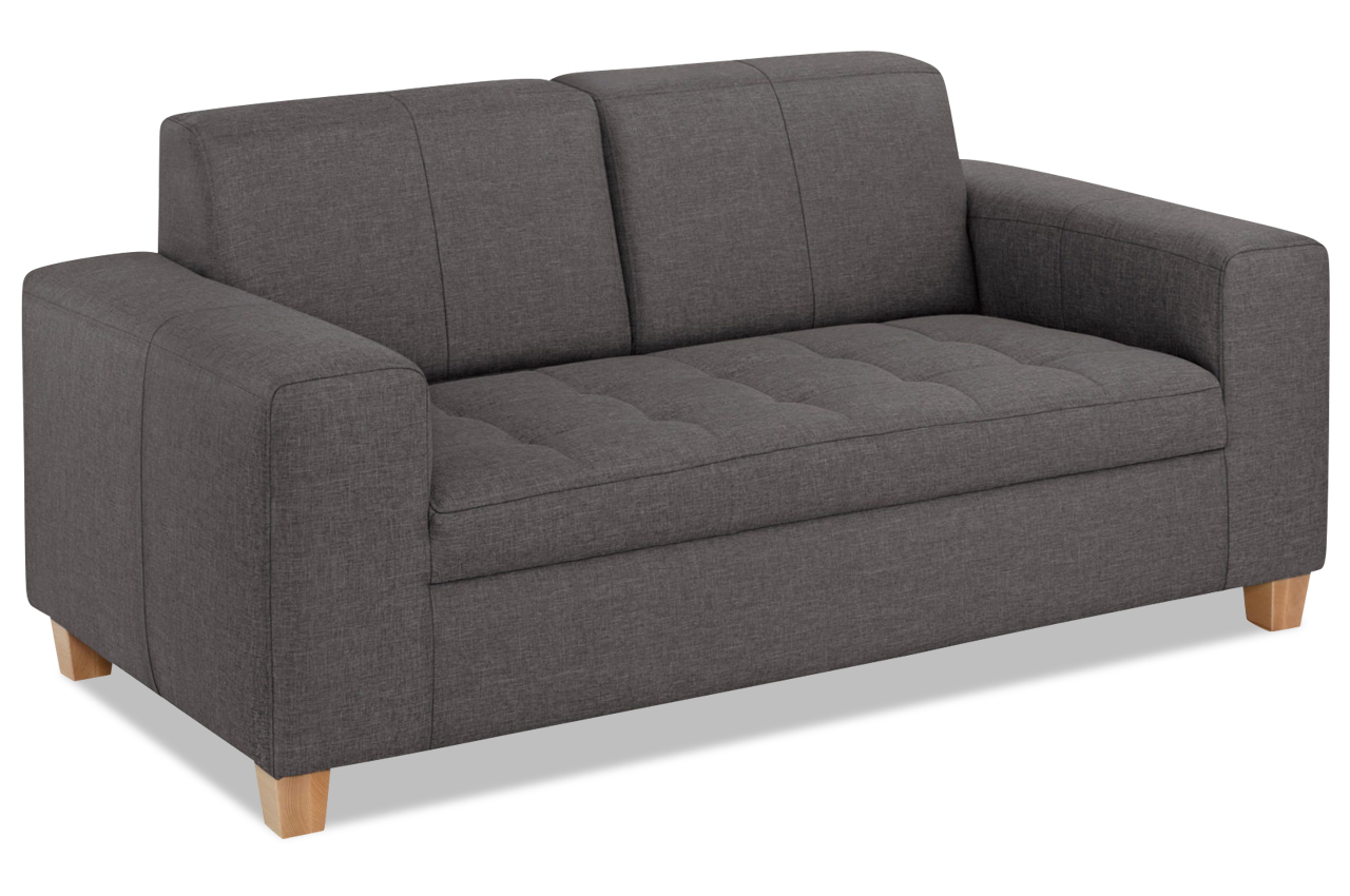 2er-Sofa Sugar - Anthrazit | Sofas zum halben Preis