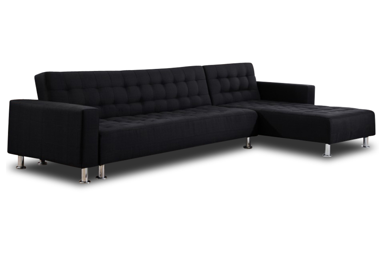 Ecksofa Willis Rechts Mit Schlaffunktion Schwarz Sofas Zum