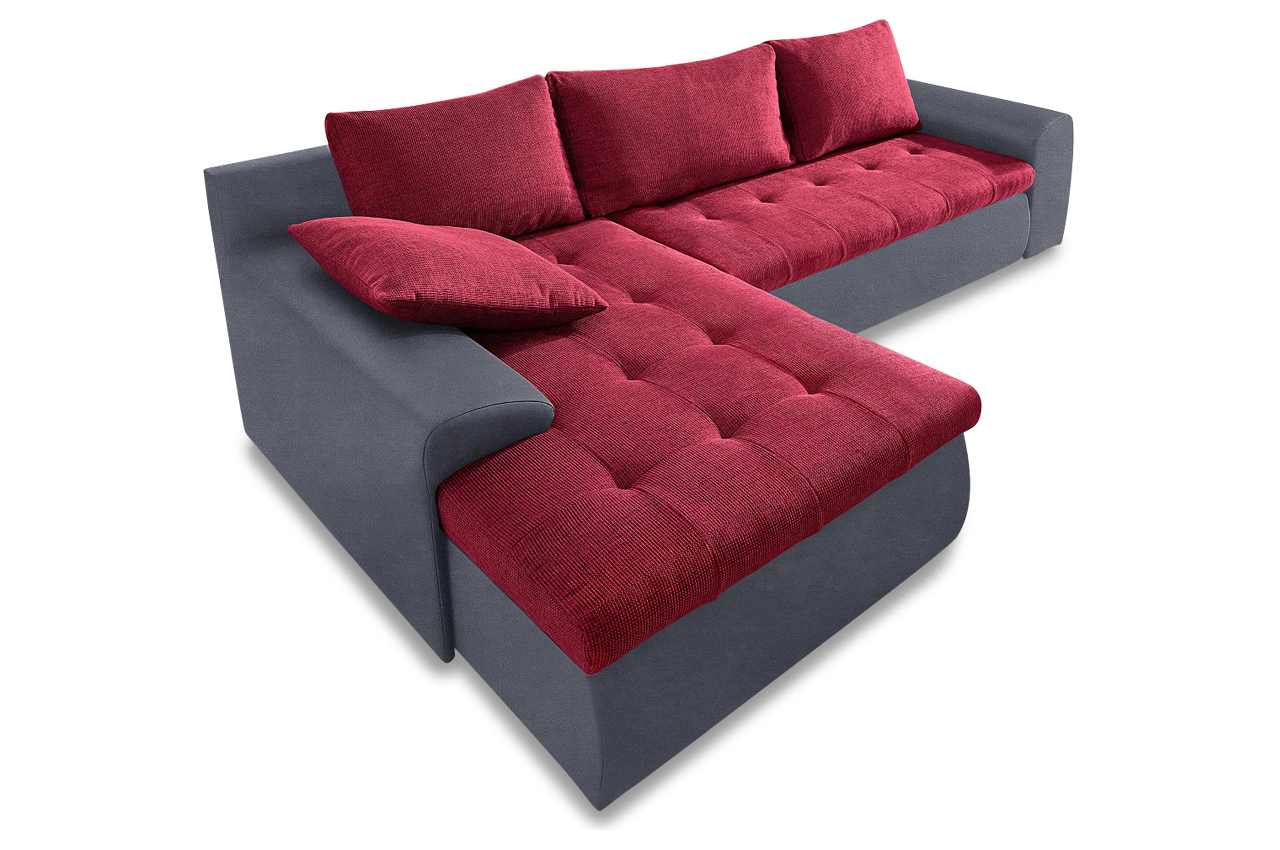 Ecksofa Cecile XL 2 mit Schlaffunktion Rot Sofas zum -> Ecksofa Mit Schlaffunktion Rot Ecksofa Cecile XL 2 mit Schlaffunktion Rot Sofas zum -> Ecksofa Mit Schlaffunktion Rot