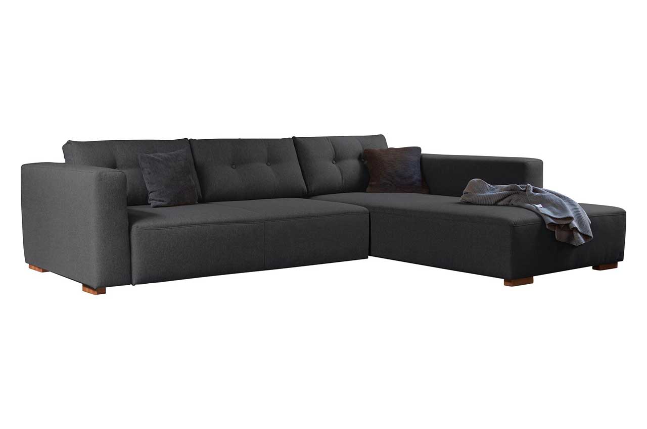 Tom Tailor Eckcouch Heaven XL rechts mit Schlaffunktion Anthrazit