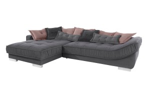 Sofa L-Form Diwan links - Stahl