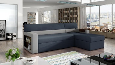 Ecksofa Rico rechts - Navy