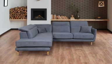 Ecksofa XL Salma-P links - Anthrazit