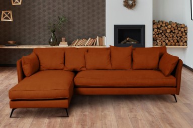 Ecksofa XL Bonham-P links - Rust