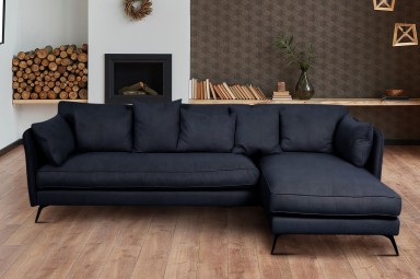 Ecksofa XL Bonham-P rechts - Deep blue