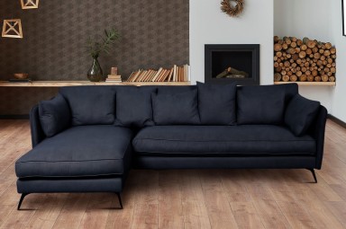 Ecksofa XL Bonham-P links - Deep blue