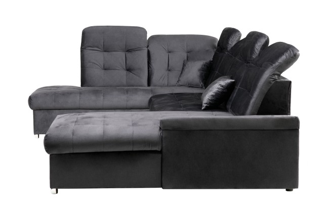 Wohnlandschaft Nebraska links - mit Schlaffunktion - Grau