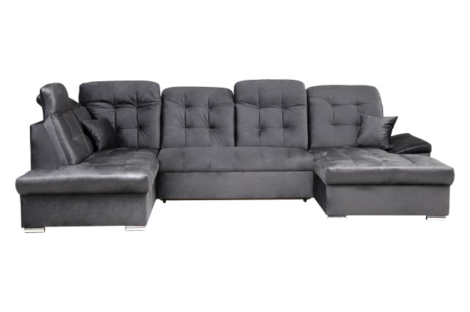 Wohnlandschaft Nebraska links - mit Schlaffunktion - Grau