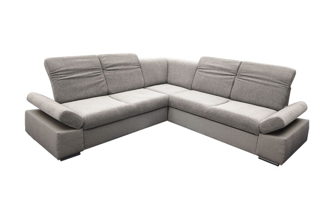 Rundecke Flair links - mit Schlaffunktion - Silber