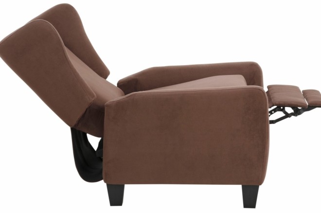 Ohrenbackensessel Alessa - mit Relax - Braun